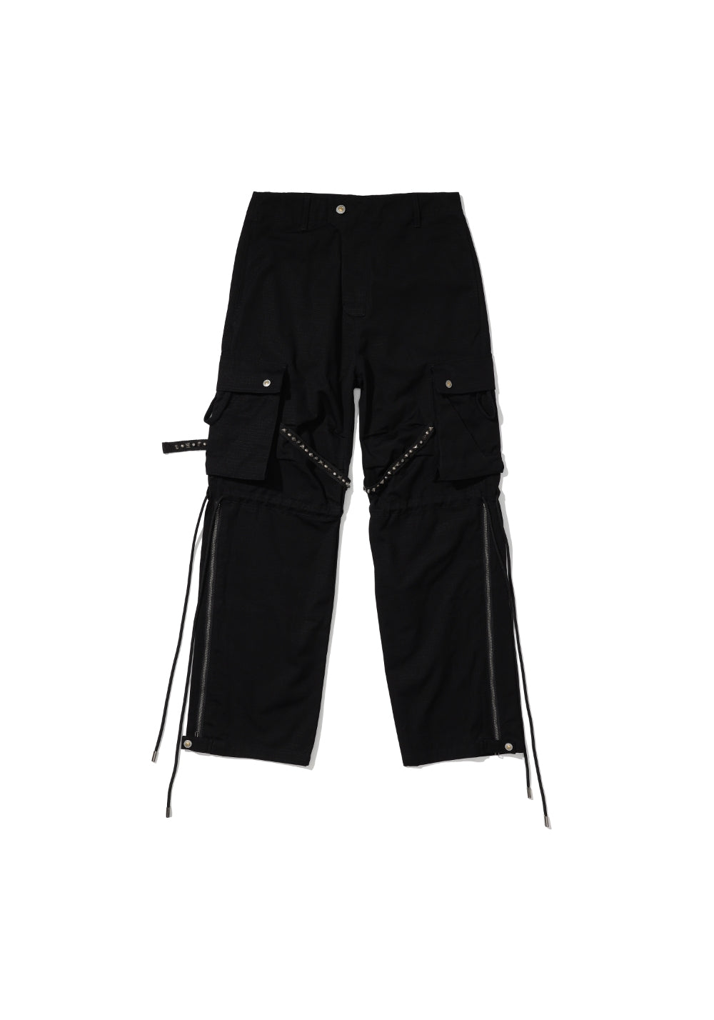 FVVO丨RIVET CARGO PANTS-Black - PSYLOS 1, FVVO丨RIVET CARGO PANTS-Black, Pants, FREE WORLD ORDER, PSYLOS 1